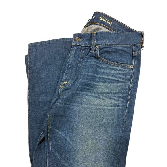 Seven for All Mankind Slimmy Fit Jeans – Blue Denim - Picture 1 of 3